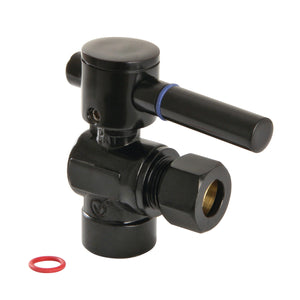 Concord CC43200DL 1/2-Inch Sweat x 3/8-Inch OD Comp Quarter-Turn Angle Stop Valve, Matte Black