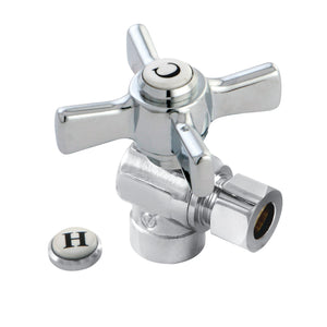 Millennium CC43201ZX 1/2-Inch Sweat x 3/8-Inch OD Comp Quarter-Turn Angle Stop Valve, Polished Chrome