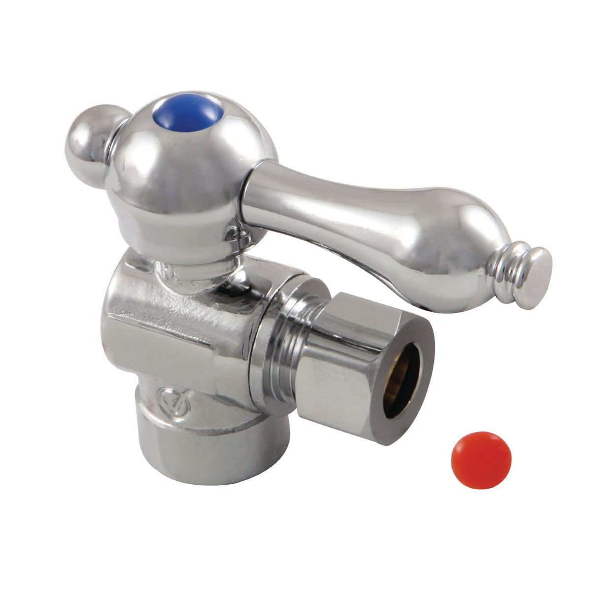 Vintage CC43201 1/2-Inch Sweat x 3/8-Inch OD Comp Quarter-Turn Angle Stop Valve, Polished Chrome