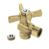 Millennium CC43202ZX 1/2-Inch Sweat x 3/8-Inch OD Comp Quarter-Turn Angle Stop Valve, Polished Brass