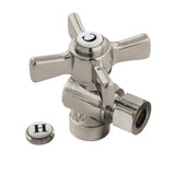 Millennium CC43208ZX 1/2-Inch Sweat x 3/8-Inch OD Comp Quarter-Turn Angle Stop Valve, Brushed Nickel
