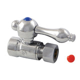 Vintage CC43251 1/2-Inch Sweat x 3/8-Inch OD Comp Quarter-Turn Straight Stop Valve, Polished Chrome
