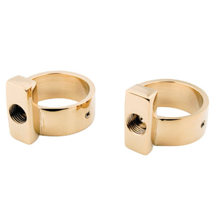 Vintage CC432 Drain Bracelets for Supply Line Support, Polished Brass