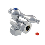 Vintage CC44101 1/2-Inch FIP x 1/2 or 7/16-Inch Slip Joint Quarter-Turn Angle Stop Valve, Polished Chrome