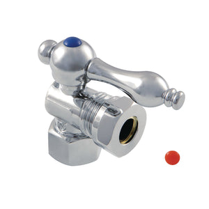 Vintage CC44101 1/2-Inch FIP x 1/2 or 7/16-Inch Slip Joint Quarter-Turn Angle Stop Valve, Polished Chrome