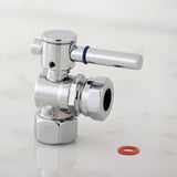 Concord CC44101DL 1/2-Inch FIP x 1/2 or 7/16-Inch Slip Joint Quarter-Turn Angle Stop Valve, Polished Chrome