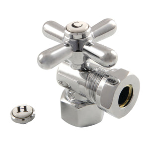 Vintage CC44101X 1/2-Inch FIP x 1/2 or 7/16-Inch Slip Joint Quarter-Turn Angle Stop Valve, Polished Chrome