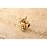 Millennium CC44102ZX 1/2-Inch FIP x 1/2 or 7/16-Inch Slip Joint Quarter-Turn Angle Stop Valve, Polished Brass
