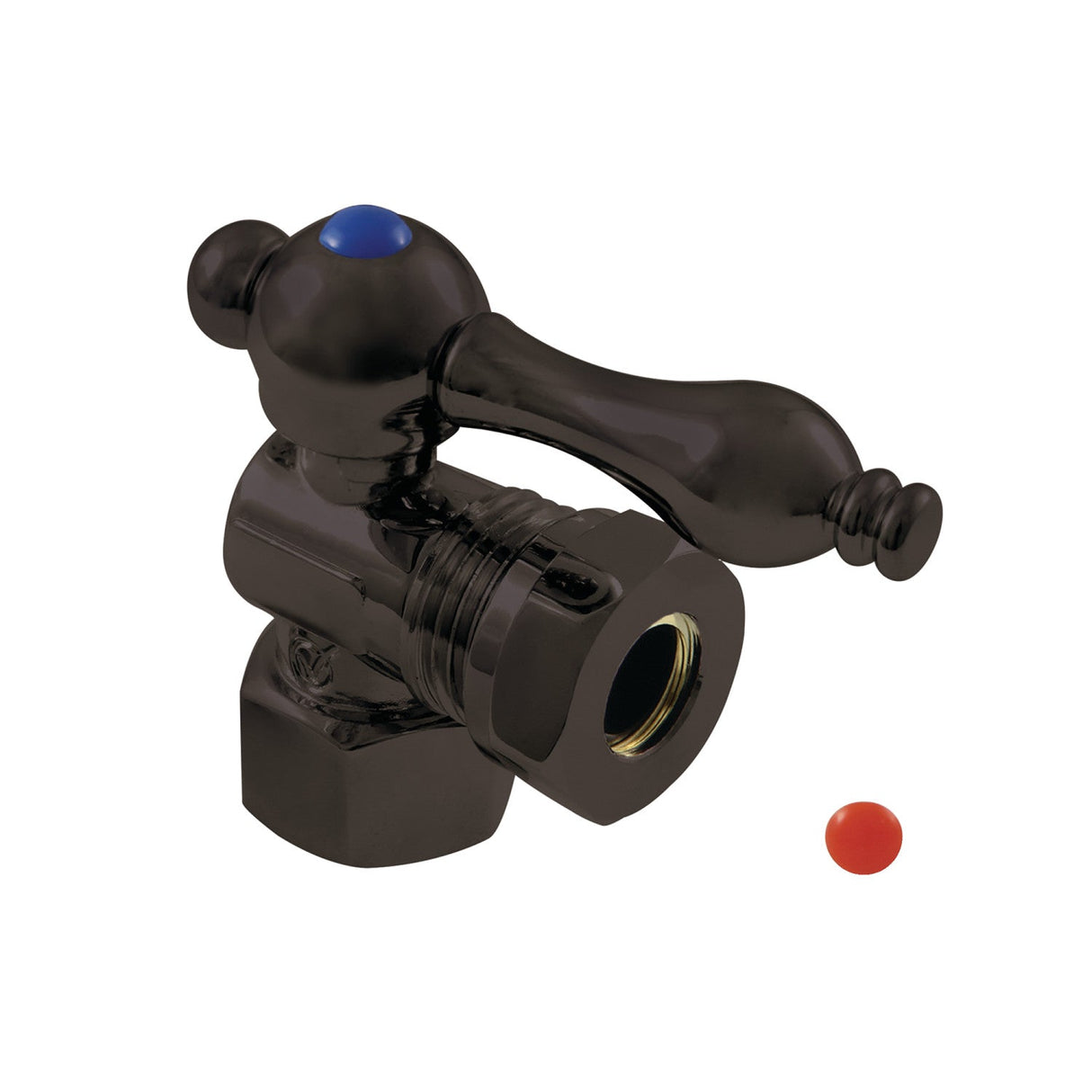 Vintage CC44105 1/2-Inch FIP x 1/2 or 7/16-Inch Slip Joint Quarter-Turn Angle Stop Valve, Oil Rubbed Bronze