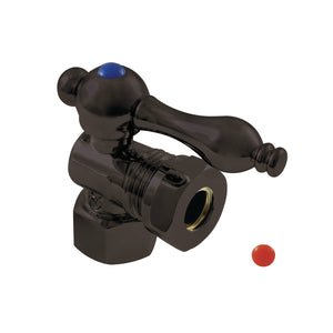 Vintage CC44105 1/2-Inch FIP x 1/2 or 7/16-Inch Slip Joint Quarter-Turn Angle Stop Valve, Oil Rubbed Bronze