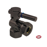 Concord CC44105DL 1/2-Inch FIP x 1/2 or 7/16-Inch Slip Joint Quarter-Turn Angle Stop Valve, Oil Rubbed Bronze
