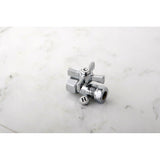 Millennium CC44151ZX 1/2-Inch FIP x 1/2 or 7/16-Inch Slip Joint Quarter-Turn Straight Stop Valve, Polished Chrome
