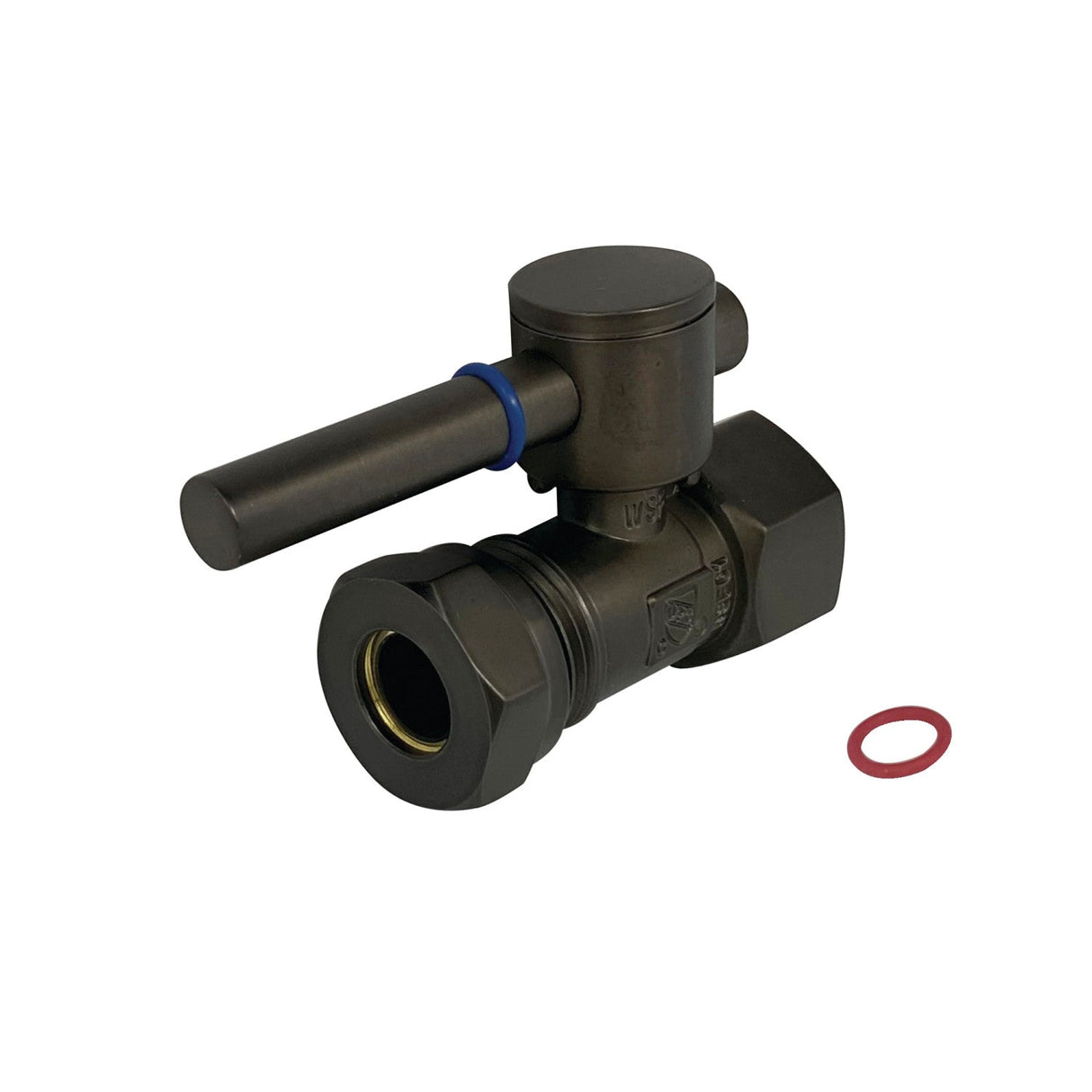 Concord CC44155DL 1/2-Inch FIP x 1/2 or 7/16-Inch Slip Joint Quarter-Turn Straight Stop Valve, Oil Rubbed Bronze