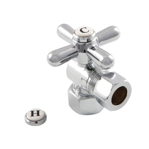 Vintage CC44401X 1/2-Inch FIP x 1/2-Inch OD Comp Quarter-Turn Angle Stop Valve, Polished Chrome