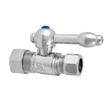 Vintage CC44451KL 5/8-Inch OD Comp x 1/2-Inch OD Comp Quarter-Turn Straight Stop Valve, Polished Chrome