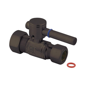 Concord CC44455DL 5/8-Inch OD Comp x 1/2-Inch OD Comp Quarter-Turn Straight Stop Valve, Oil Rubbed Bronze