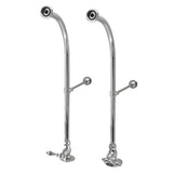 Vintage CC451ML Rigid Freestand Supplies with Stops and Lever Handles, Polished Chrome