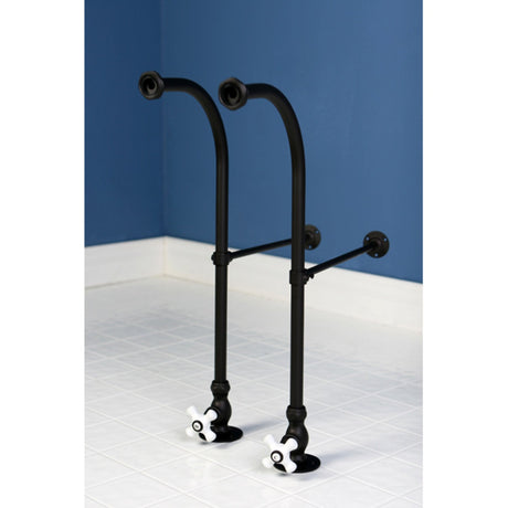 Vintage CC455CX Rigid Freestand Supplies with Stops and Cross Handles, Oil Rubbed Bronze