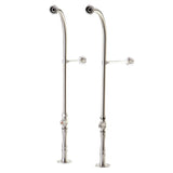 Vintage CC458*30 Rigid 30-Inch Freestanding Supply Line with Stops and 7-Inch Extension Kit without Handle, Brushed Nickel