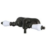 Vintage CC45T5 Two-Handle 2-Hole Tub Wall Mount Clawfoot Tub Faucet, Oil Rubbed Bronze