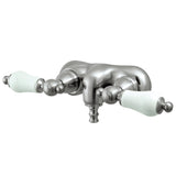 Vintage CC45T8 Two-Handle 2-Hole Tub Wall Mount Clawfoot Tub Faucet, Brushed Nickel