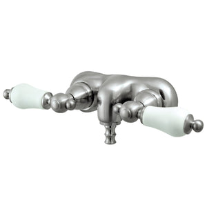 Vintage CC45T8 Two-Handle 2-Hole Tub Wall Mount Clawfoot Tub Faucet, Brushed Nickel