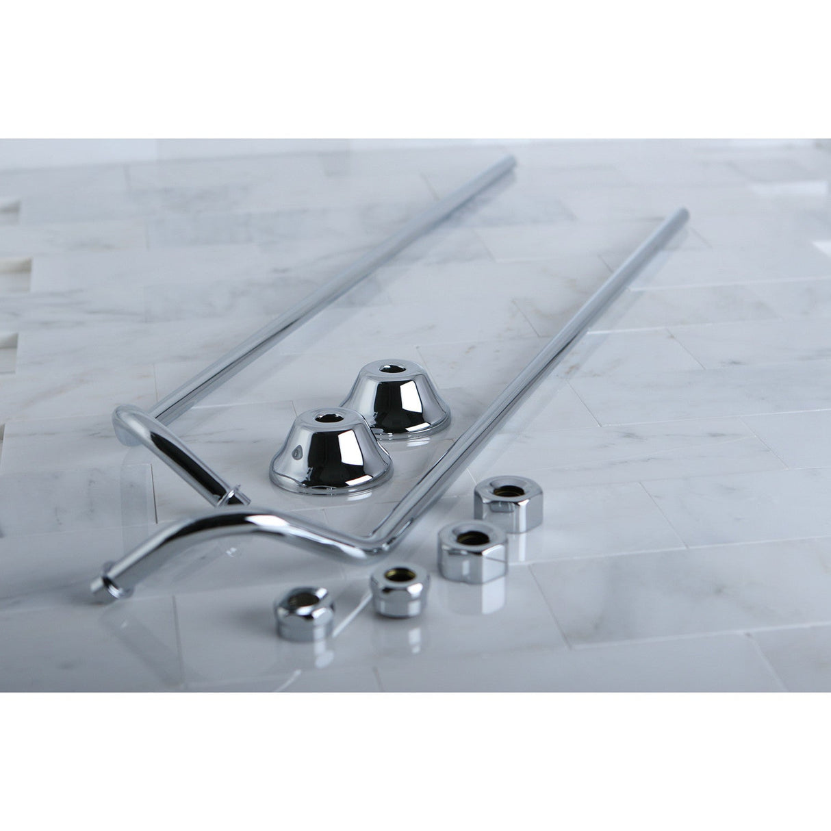 Vintage CC471 Double Offset Bath Supply, Polished Chrome