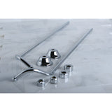 Vintage CC471 Double Offset Bath Supply, Polished Chrome