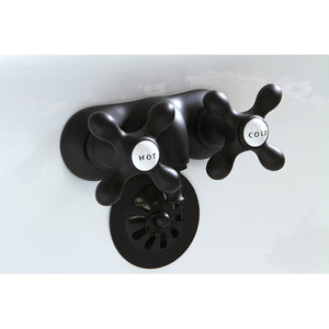 Vintage CC47T5 Two-Handle 2-Hole Tub Wall Mount Clawfoot Tub Faucet, Oil Rubbed Bronze