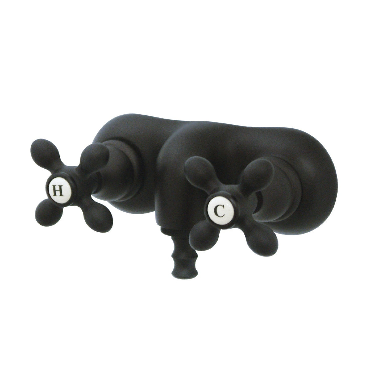 Vintage CC47T5 Two-Handle 2-Hole Tub Wall Mount Clawfoot Tub Faucet, Oil Rubbed Bronze