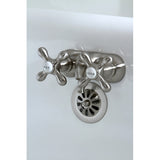 Vintage CC47T8 Two-Handle 2-Hole Tub Wall Mount Clawfoot Tub Faucet, Brushed Nickel