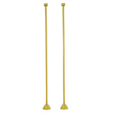 Vintage CC482 Straight Bath Supply, Polished Brass