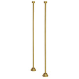 Vintage CC487 Straight Bath Supply, Brushed Brass