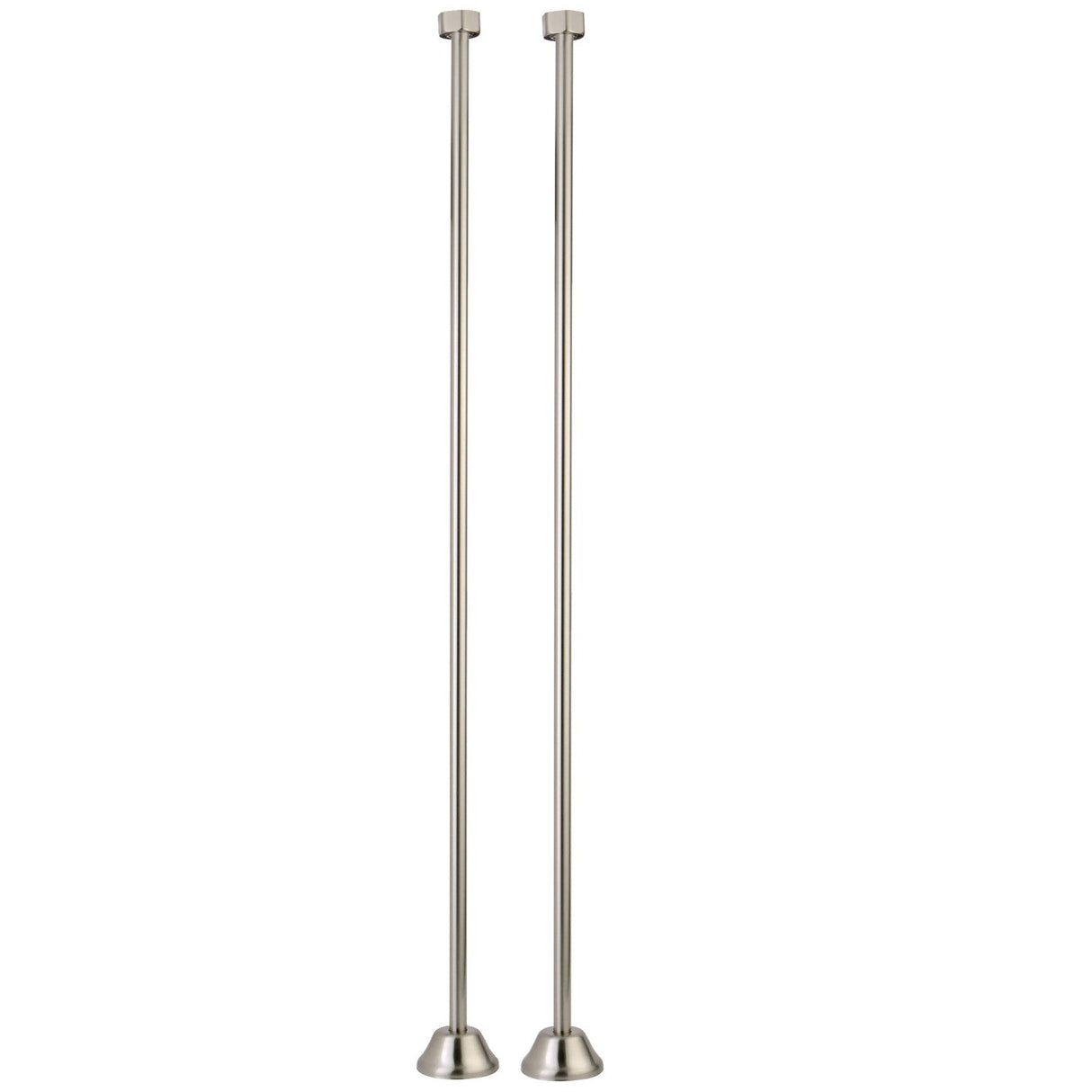Vintage CC488 Straight Bath Supply, Brushed Nickel