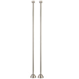 Vintage CC488 Straight Bath Supply, Brushed Nickel