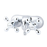 Vintage CC48T1 Two-Handle 2-Hole Tub Wall Mount Clawfoot Tub Faucet, Polished Chrome