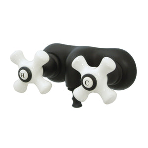 Vintage CC49T5 Two-Handle 2-Hole Tub Wall Mount Clawfoot Tub Faucet, Oil Rubbed Bronze