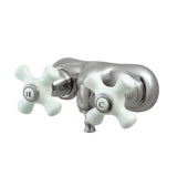 Vintage CC49T8 Two-Handle 2-Hole Tub Wall Mount Clawfoot Tub Faucet, Brushed Nickel