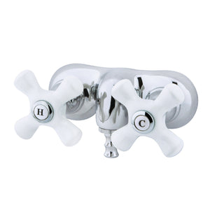 Vintage CC50T1 Two-Handle 2-Hole Tub Wall Mount Clawfoot Tub Faucet, Polished Chrome