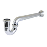 Vintage CC5121 1-1/2 Inch Decor P-Trap with Bell Flange, 19 Inch Length, 18 Gauge, Polished Chrome
