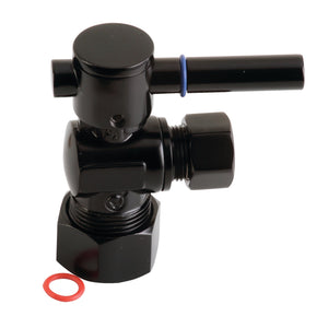 Concord CC53300DL 5/8-Inch OD Comp x 3/8-Inch OD Comp Quarter-Turn Angle Stop Valve, Matte Black
