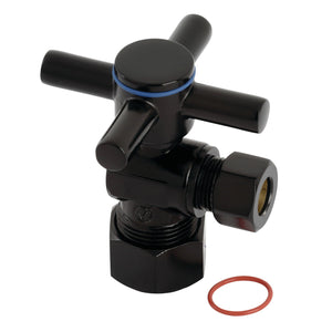 Concord CC53300DX 5/8-Inch OD Comp x 3/8-Inch OD Comp Quarter-Turn Angle Stop Valve, Matte Black