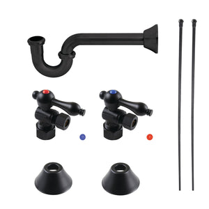 Trimscape CC53300LKB30 Traditional Plumbing Sink Trim Kit with P-Trap, Matte Black