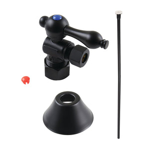 Trimscape CC53300TKF20 Traditional Plumbing Toilet Trim Kit, Matte Black