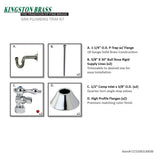 Trimscape CC53301LKB30 Traditional Plumbing Sink Trim Kit with P-Trap, Polished Chrome