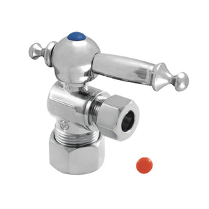 Vintage CC53301TL 5/8-Inch OD Comp x 3/8-Inch OD Comp Quarter-Turn Angle Stop Valve, Polished Chrome