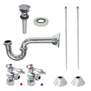 Trimscape CC53301VOKB30 Traditional Plumbing Sink Trim Kit with P-Trap and Overflow Drain, Polished Chrome