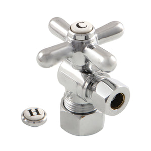 Vintage CC53301X 5/8-Inch OD Comp x 3/8-Inch OD Comp Quarter-Turn Angle Stop Valve, Polished Chrome