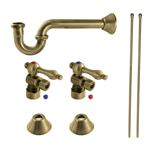 Trimscape CC53303LKB30 Traditional Plumbing Sink Trim Kit with P-Trap, Antique Brass