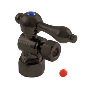 Vintage CC53305 5/8-Inch OD Comp x 3/8-Inch OD Comp Quarter-Turn Angle Stop Valve, Oil Rubbed Bronze